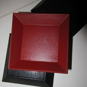 Japanese lacquerware square sauce dishes